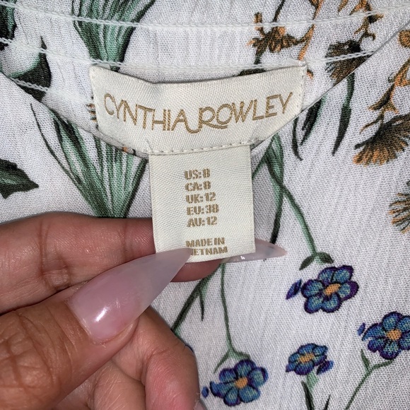 Cynthia Rowley size 8 Long Maxi Floral Dress - Picture 5 of 7